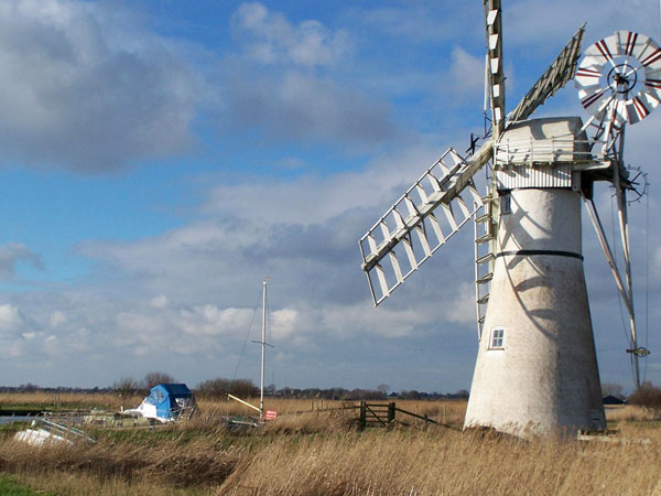 One of the many windmills in Norfolk