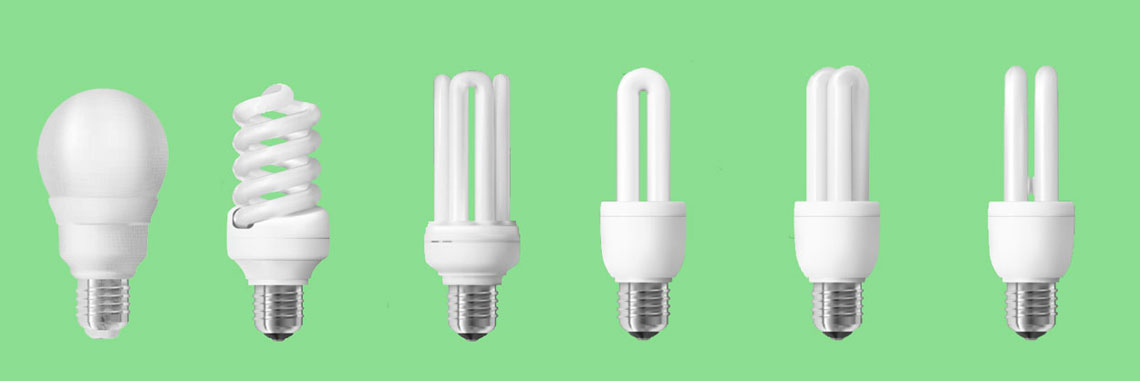 Compact Fluorescent Bulbs (CFL) as above also use 75% less energy than incandescent light bulbs but contain mercury